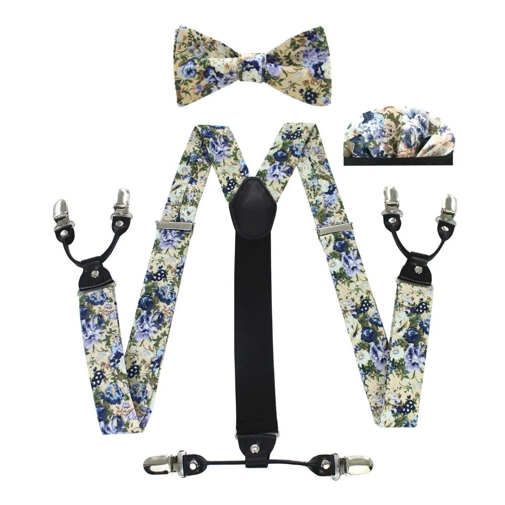 JEMYGINS moda Naramnice Lok kravato žep šal Bombaž cvet zanko moških in žensk kakovosti usnja zanko