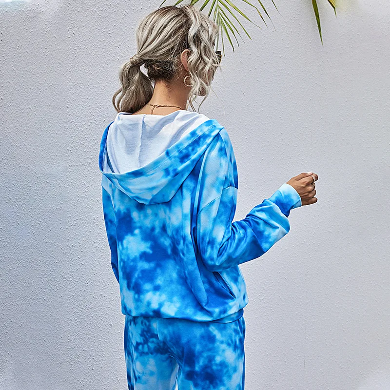 Jesen Pomlad nov modni digitalno barvanje, tiskanje zadrgo hooded zaraing-slog za leto 2020 ženske sheining vadiming ženska majica jakno
