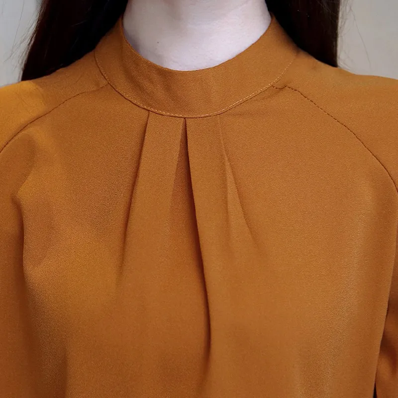 Jeseni leta 2019 šifon ženske majice dolg rokav dame vrhovi trdna urad dama bluzo Moda bluze za ženske blusa feminina 1308 40