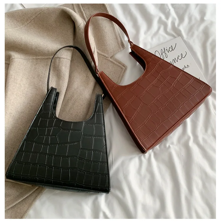 Jeseni leta 2020 žensko Torbico, modni Instagram minimalističen eno-ramo retro pazduho vrečko