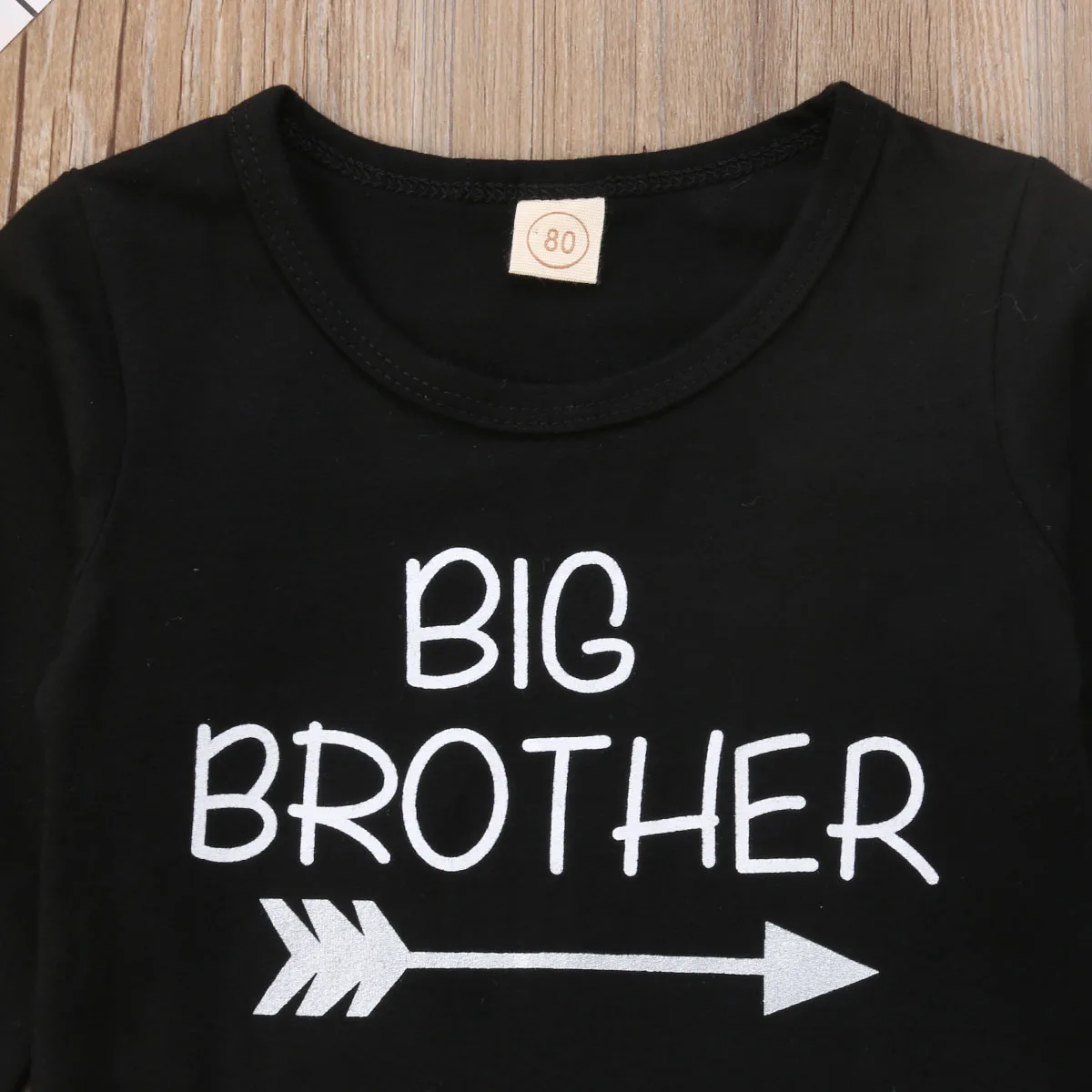 Jeseni Newborn Baby Fantje Malo Big Brother Baby Boy Romper T-shirt Hlače 3Pcs Družino Ujemanja Obleke