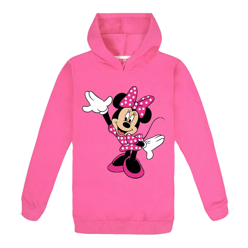 Jeseni, Pozimi Minnie Oblačila Mickey Baby Toddler Otroci Fantje Dekleta Hooded Risanke 3D Hoodie Majica Vrhovi otroška Oblačila