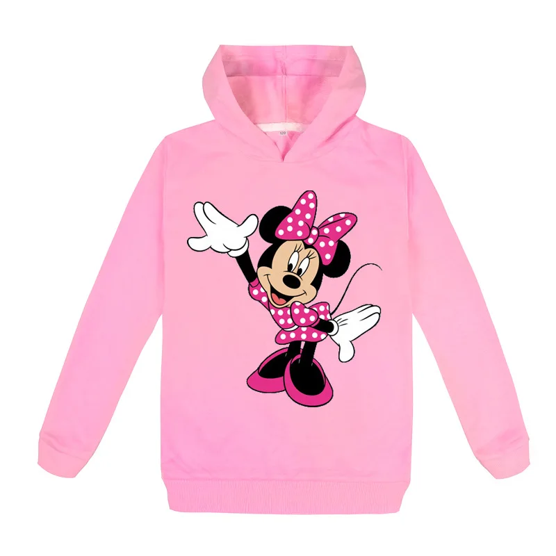 Jeseni, Pozimi Minnie Oblačila Mickey Baby Toddler Otroci Fantje Dekleta Hooded Risanke 3D Hoodie Majica Vrhovi otroška Oblačila