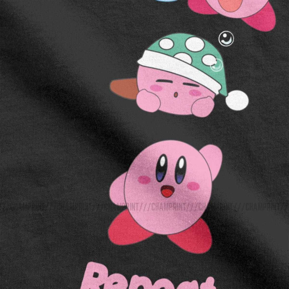 Jesti, Spati Osvojiti Ponovite T-Majice Moške Kirby Nostalgija Otroštva ZAKON o Igri Smešno Bombaž Tees Krog Vratu T Shirt Ideja za Darilo Vrhovi