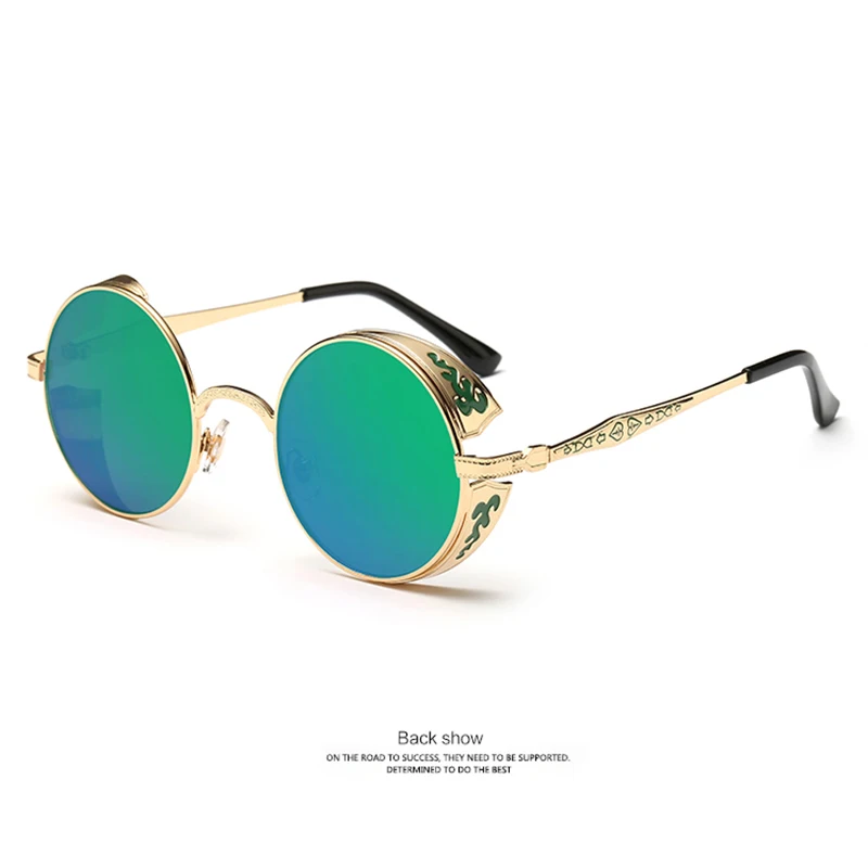 JIFANPAUL ženske Modni Okrogle Očala Luksuzne blagovne Znamke Visoke Kakovosti UV400 Očala Kovinski Steampunk sončna Očala Design Letnik Sunglass