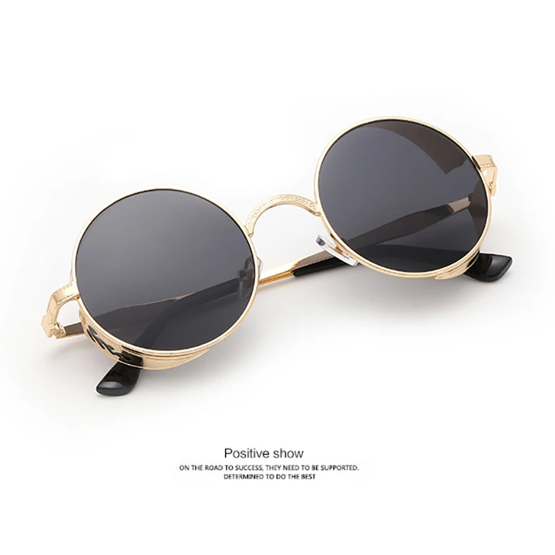 JIFANPAUL ženske Modni Okrogle Očala Luksuzne blagovne Znamke Visoke Kakovosti UV400 Očala Kovinski Steampunk sončna Očala Design Letnik Sunglass