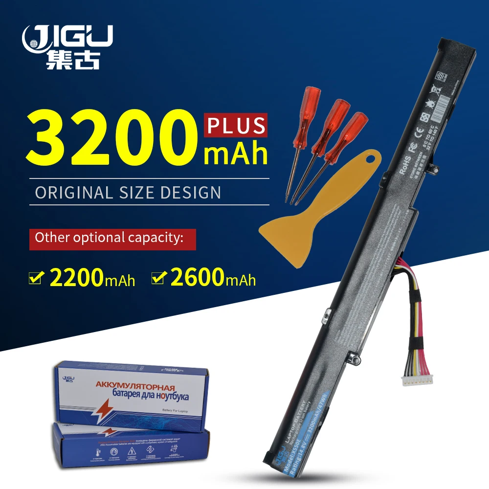 JIGU 4Cells Laptop Baterije A41-X550E ZA ASUS A450 X450 F450 A450C A450E F550D K751L X450J X750J R752L K550D A450V