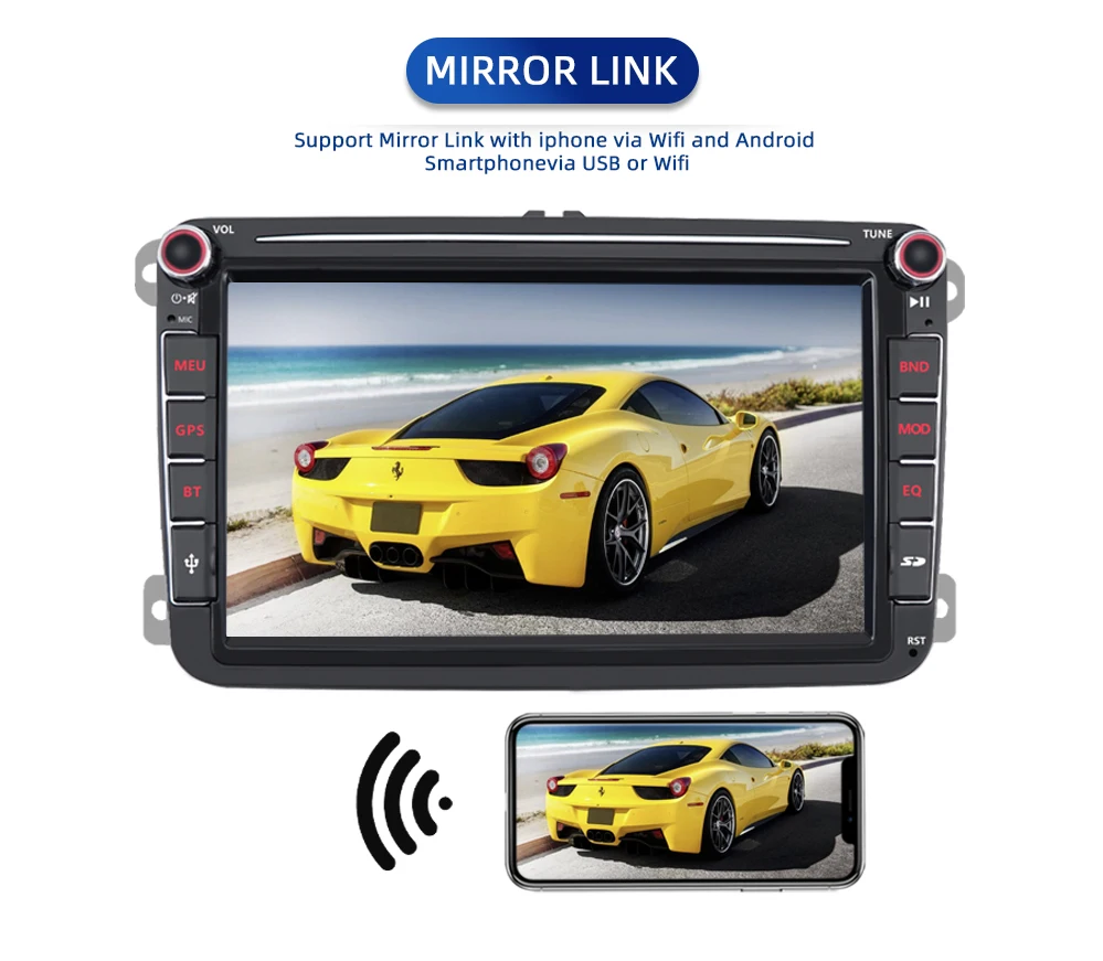 JMANCE Android 9.1 2Din Avto MP5 Multimedijski Predvajalnik Videa, GPS, Avto Radio, Auto Radio Stereo 8