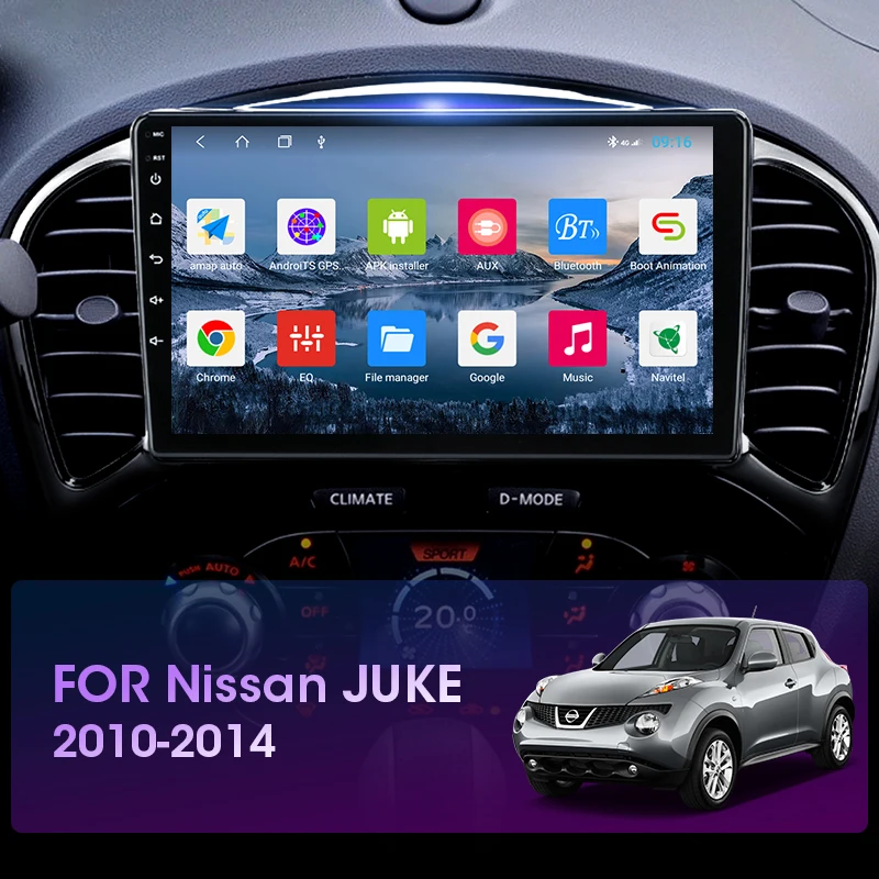 JMCQ T9 RDS DSP 4G+64 G Za Nissan Juke YF15 2010-Avto Radio Multimidia Video 2 din Android 9.0 GPS Navigaion Razcep Zaslon