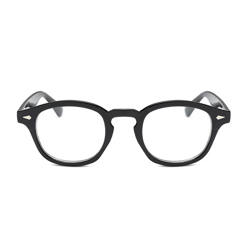 Johnny Depp Očala Moški Ženske Retro Vintage Krog Optična Očala Kratkovidna Očala Okvirji Tortoise Očal Okvir Oculos de grau
