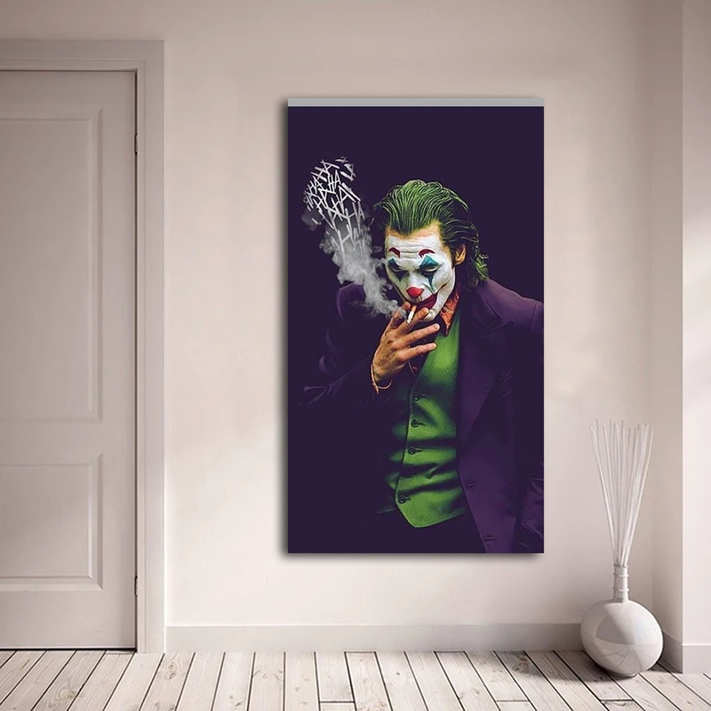Joker Super Film Plakat Portret Natisnjena na Platno Slikarstvo Cuadros Stenskih slikah, Doma Dekor za dnevno Sobo, Plakati,
