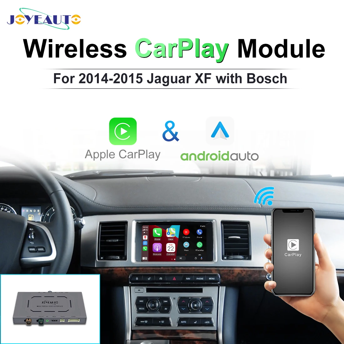 Joyeauto Za Jaguar XF F Tempo Brezžični Apple Carplay Android Auto Avto, Igra Kit Poprodajnem Rekonstrukcija Polje Dodatki