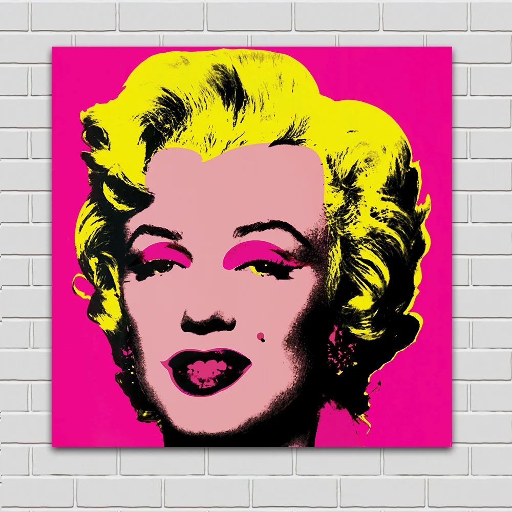 JQHYART Marilyn Monroe Andy Warhol Pop Art Slika Dnevna Soba Moderne Stenske Umetnosti Slikarstva Sliko Doma Dekor Platno Tiskanje Brez Okvirja
