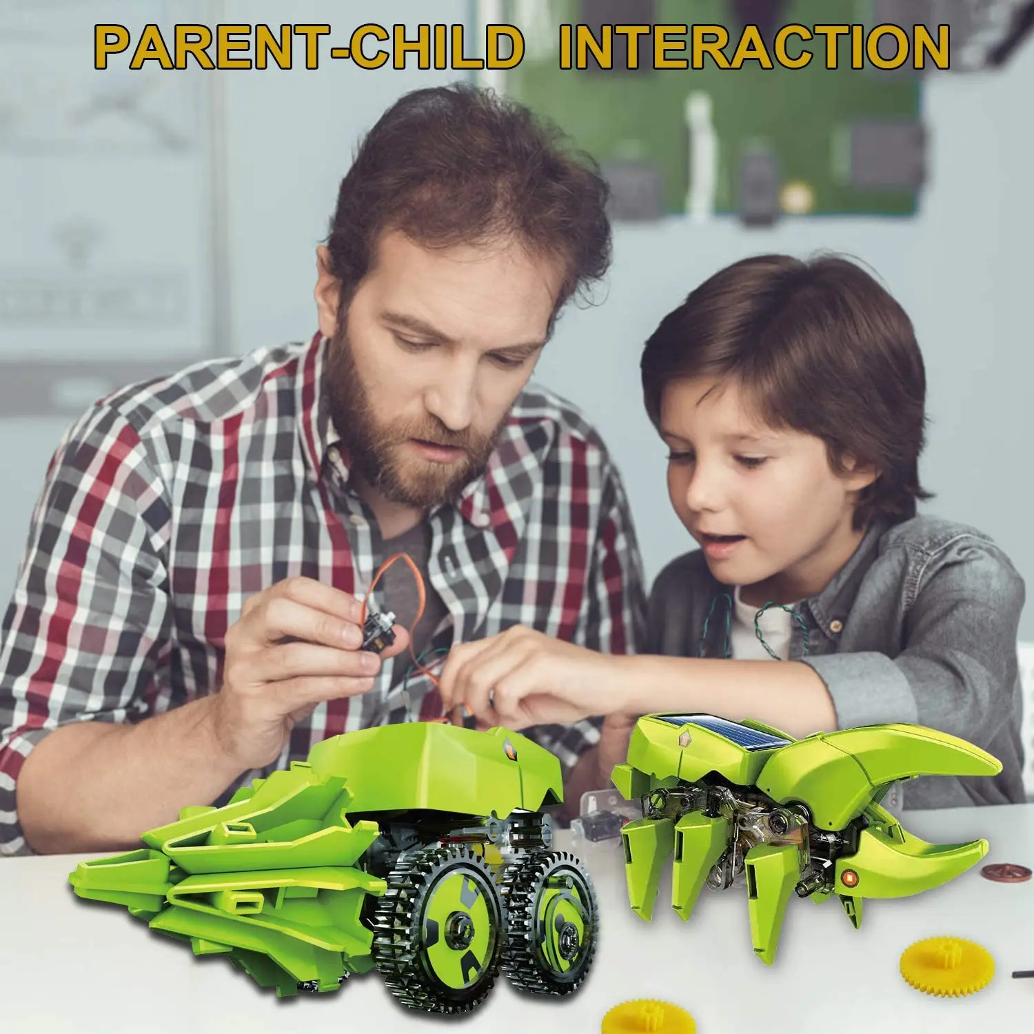Jurassic Dinozavri Robot igrače Izobraževalne igrače, STEBLO za Otroke Projektih gradnje Sončne Energije Znanost Kompleti za Igrače za Otroke, Fantje Darila