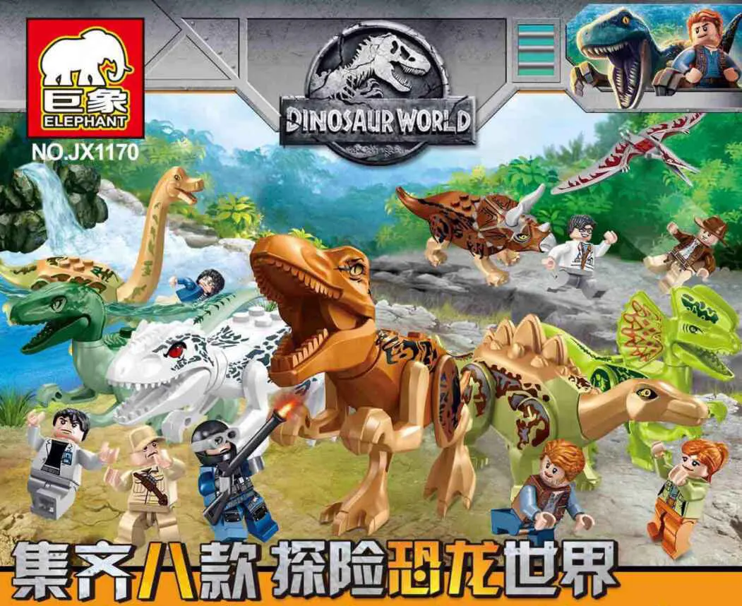 Jurassic Svetu 2 Dinozavri Tyrannosaurus Rex Indominus Rex Stavbe, Bloki, Opeke Združljiv Z Lepining Igrače Za Otroke