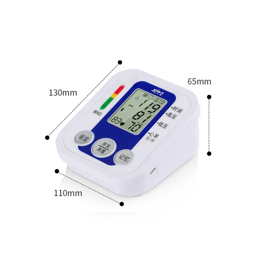 JZIKI nadlaket Vrsto Elektronskih Sphygmomanometer ruski Glas ali angleški Glas Krvi Presure Monitor Merjenje Krvnega Tlaka