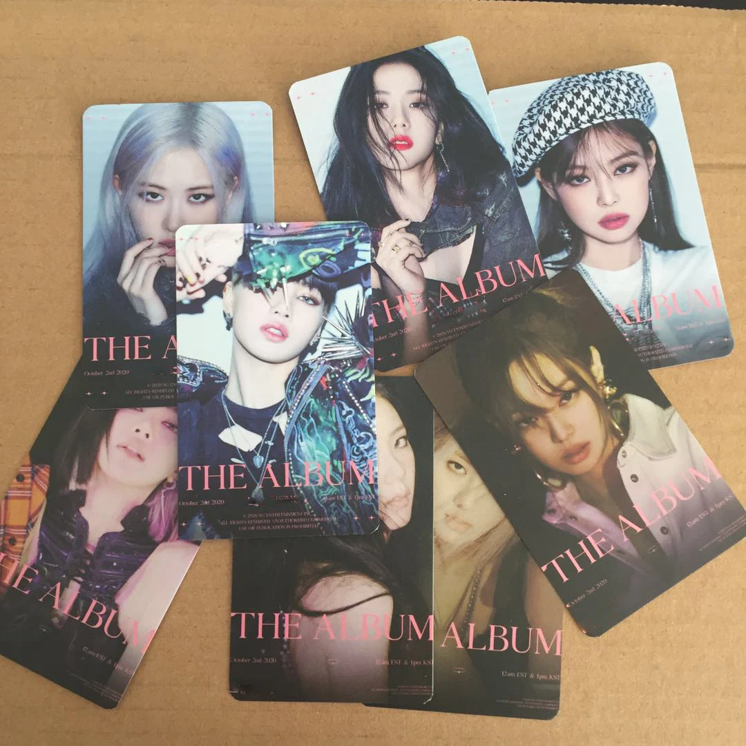 K-POP BP Nov Album ALBUM lovesick dekleta LISA JENNIE JISOO ROSE Fotografskih Kartic 8 Karte/Set