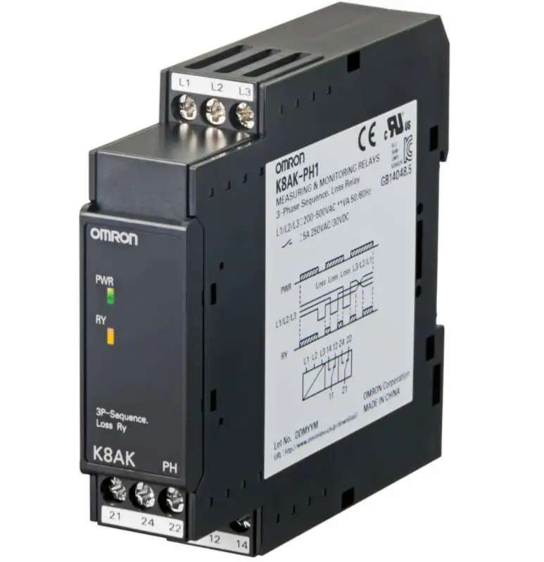 K8AB-PH1 200/500VAC zamenjati z K8AK-PH1 200-480V K8AK0021F rele za Nadzor