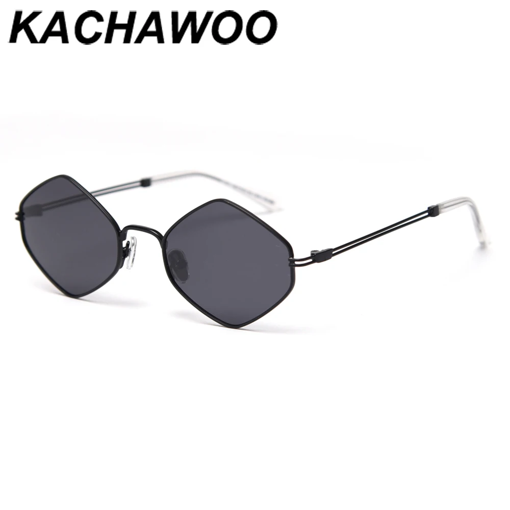 Kachawoo mala sončna očala ženske polarizirana retro kovinski diamantno obliko modna sončna očala za moške, visoke kakovosti poletje street style