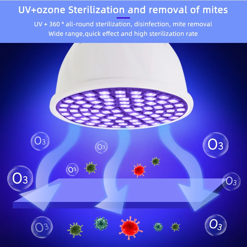 Kaguyahime UVC Svetilke Razkuževanje Žarnice E27 Žarnica UV Sterilizacija Ozona Lučka Zaprtih Ultravijolično Protibakterijskim Svetilke Za Ubijanje Tropilaelaps