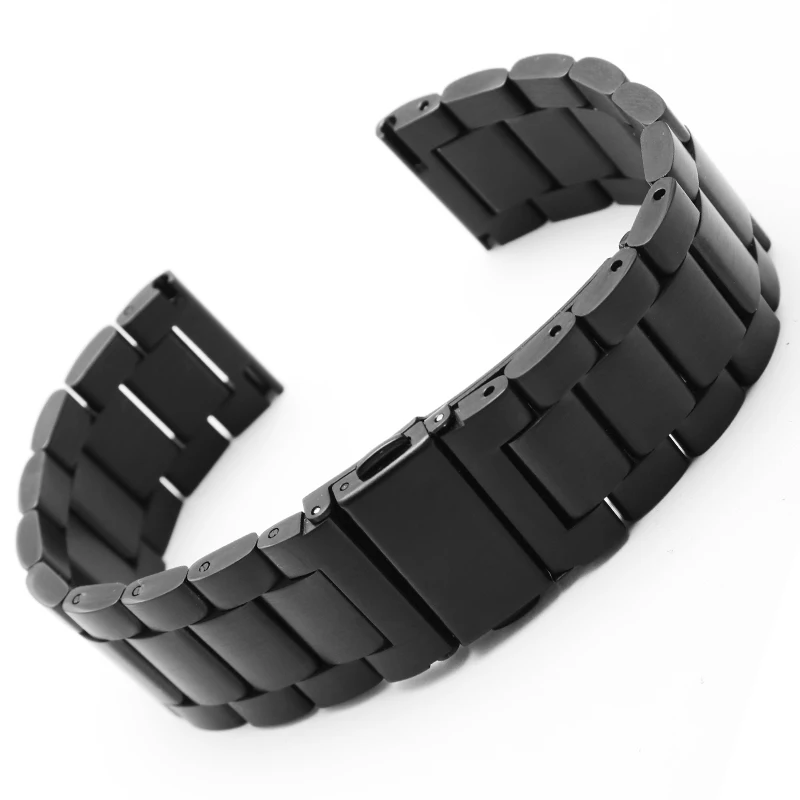 Kakovostnega Nerjavečega jekla trak 20 mm 22 mm black manšeta, ki je Primerna za Huawei watch 2 GT PRO watch verige Hitro sprostitev