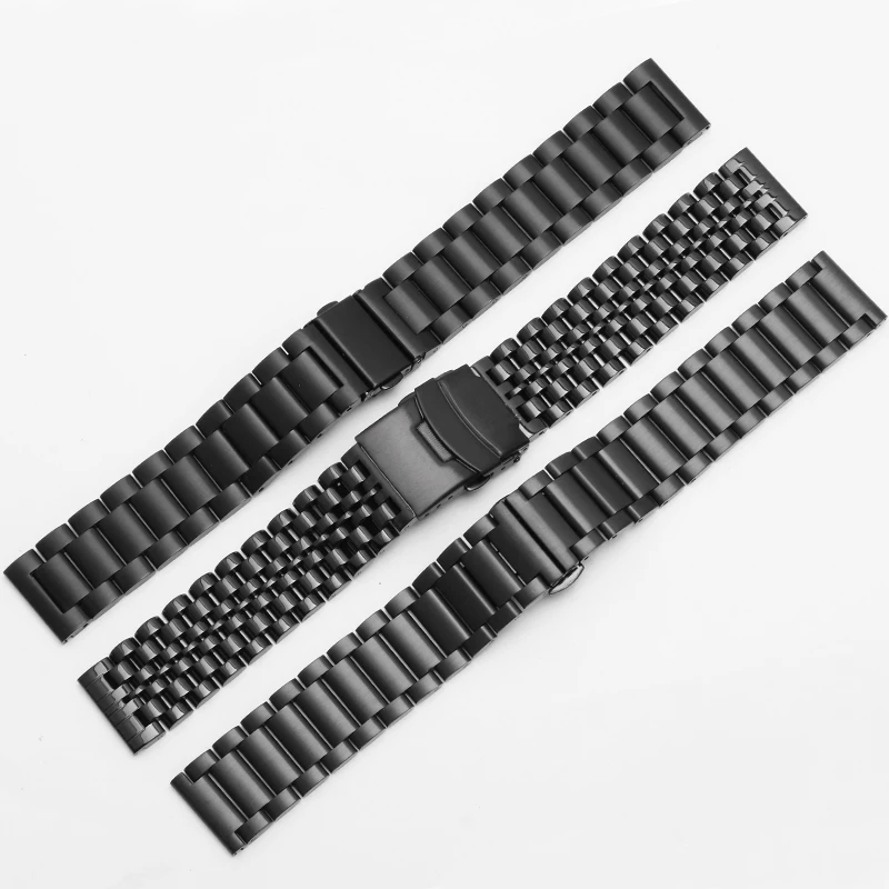 Kakovostnega Nerjavečega jekla trak 20 mm 22 mm black manšeta, ki je Primerna za Huawei watch 2 GT PRO watch verige Hitro sprostitev