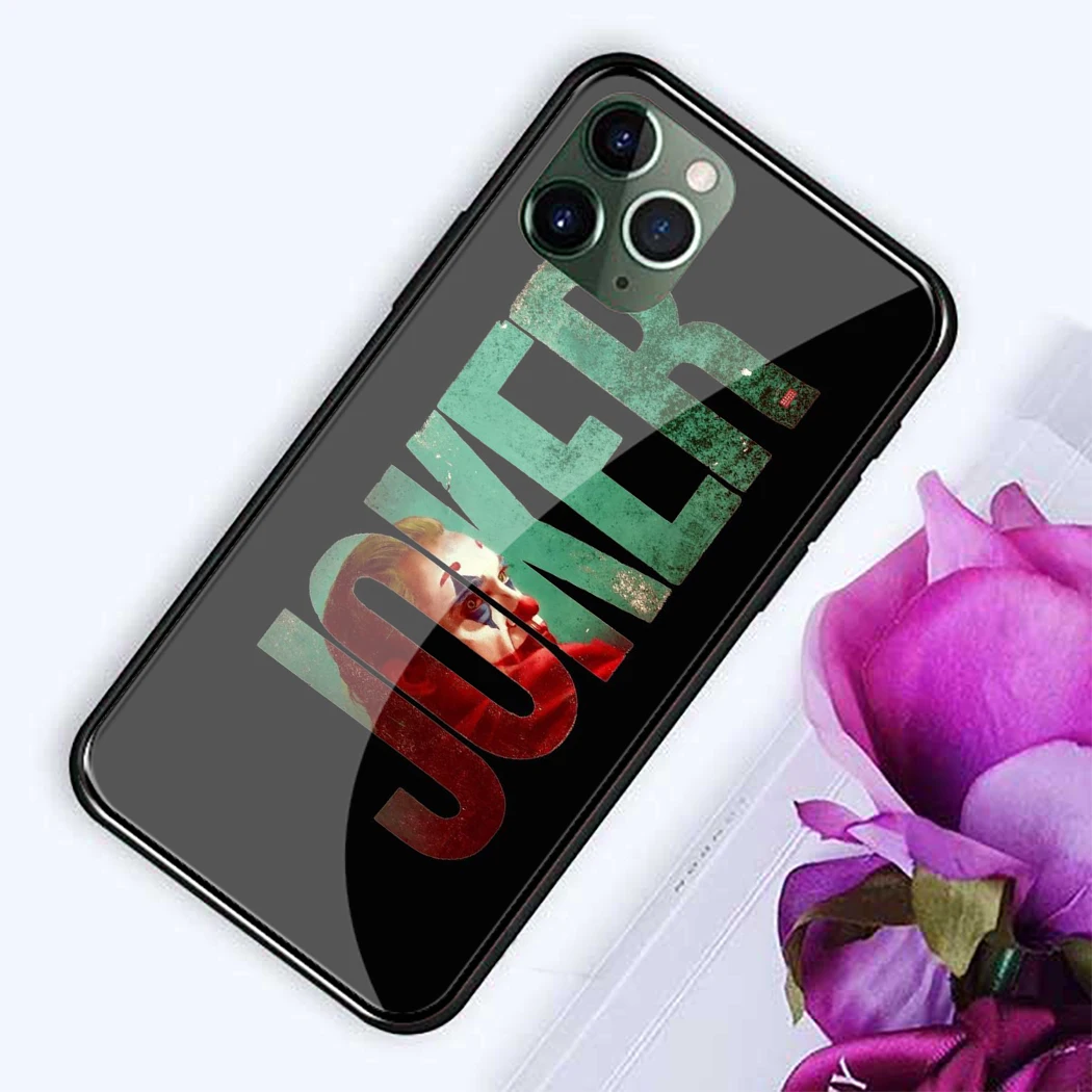 Kaljeno Steklo Joker 2019 Joaquin Phoenix Klovn za iPhone 5S SE 6S 7 8 Plus XS 11 Pro Max XR Primeru