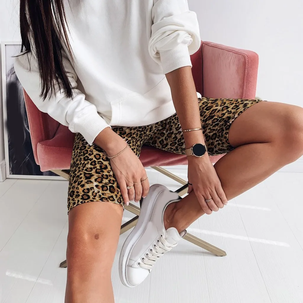 KANCOOLD hlače Moda za Ženske Leopard Tiskanja Strethcy Fitnes Dokolenke Tesen Šport Joga Hlače seksi nove hlače ženske 2019DEC26