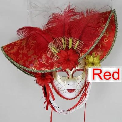 Karneval Italija Maškarada maske ročno izdelane barvne risbe klobuk poln nepravilne masko prikriti žogo kostum stranka, ki Opravljajo rekviziti