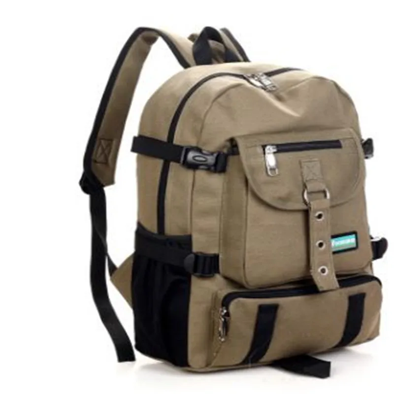 KAUKKO Moda za prosti čas, za moške nahrbtnik oblikovalec potovalna torba trak zadrgo barva priložnostne platno nahrbtnik šolsko torbo ZDD5194