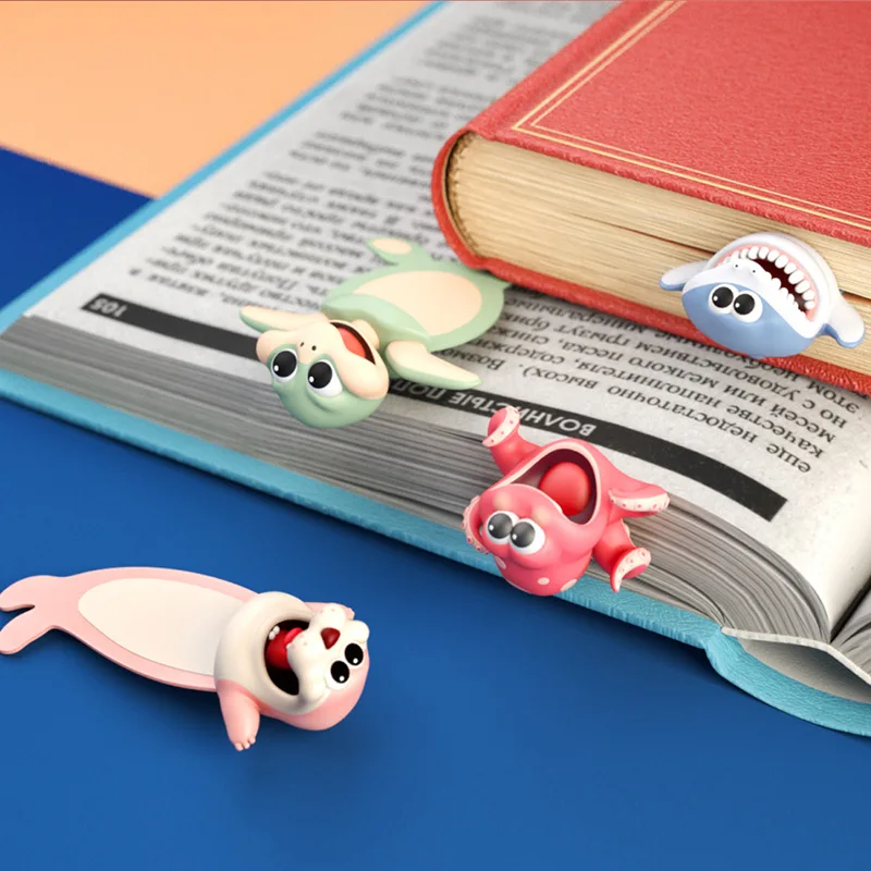 Kawaii 3D Živali Izgnječen Mačka, Zajec, miš Zaznamki Ustvarjalne Volk Knjiga Znamk Za Otroke Dekle Darilo Pisarna Šola Kawaii Tiskovine