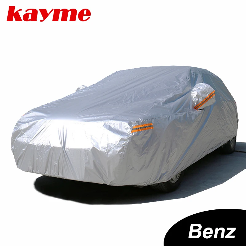 Kayme Nepremočljiva polno avto pokriva sonce prah zaščito pred Dežjem, avto kritje auto suv zaščitnih za Mercedes benz w203 w211 w204 cla 210