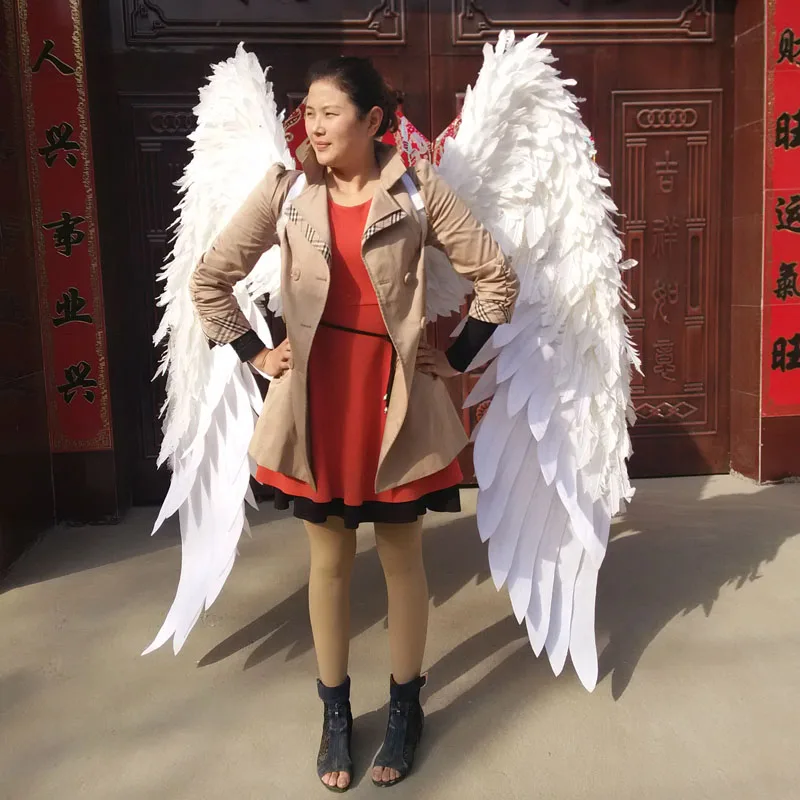 Kaže, karneval V cabaret stopnji uspešnosti oblačila krilo pokrivala krilo velik angel Pernata Krila Kostume Set za ženske