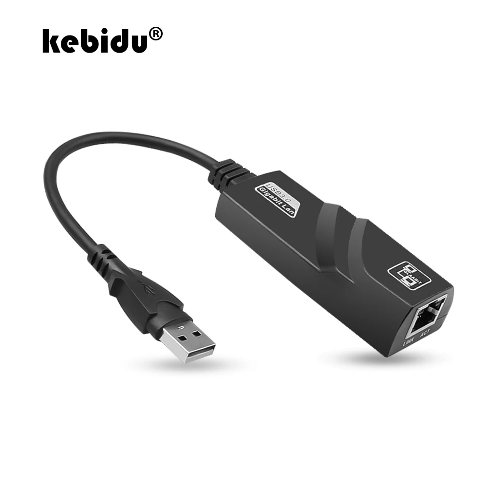 Kebidu USB 3.0, da Gigabit Ethernet Omrežja Sim Adapter 10/100/1000Mbps RJ45 napravami v Žičnem omrežju Lan za prenosnik zunanje Super Hitrost