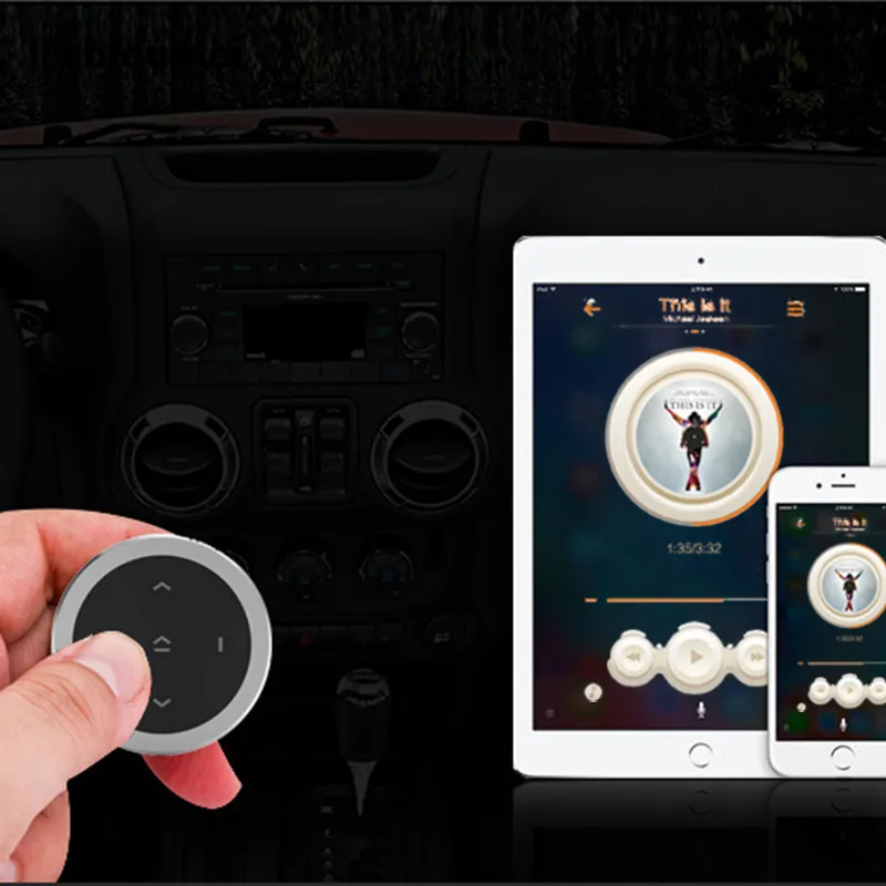 Kebidumei Brezžična tehnologija Bluetooth Remote Selfie Nadzor Medijev Gumb mp3 Glasbo, igre za Android IOS za Avto