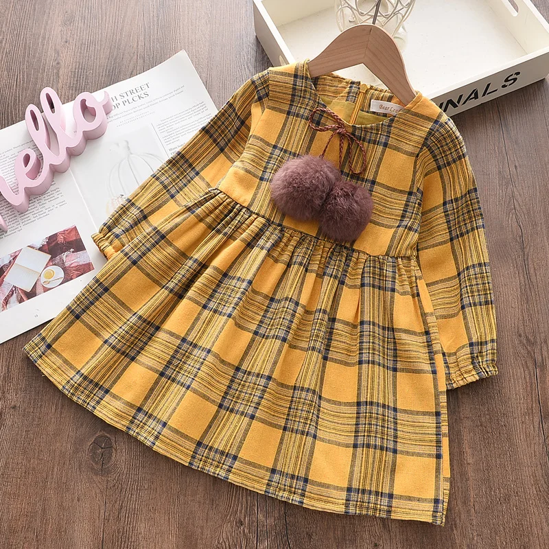 Keelorn Dekleta Obleke Moda Otroci Dekle Obleko Tiskanje Dolg Rokav Princesa Obleko Otroci Priložnostne Obleke Cvetlični otroška Oblačila