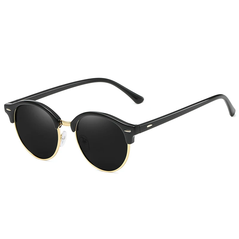 KeiKeSweet blagovne Znamke Oblikovalec Polarizirana Kul Žarki UV400 Okrogla sončna Očala Moški Ženske Modni Vožnje na Prostem Vintage sončna Očala