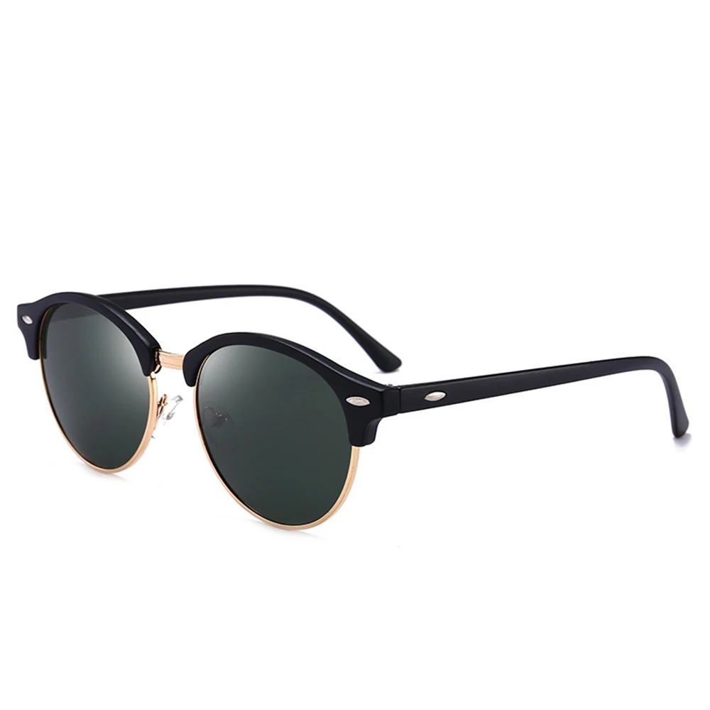 KeiKeSweet blagovne Znamke Oblikovalec Polarizirana Kul Žarki UV400 Okrogla sončna Očala Moški Ženske Modni Vožnje na Prostem Vintage sončna Očala