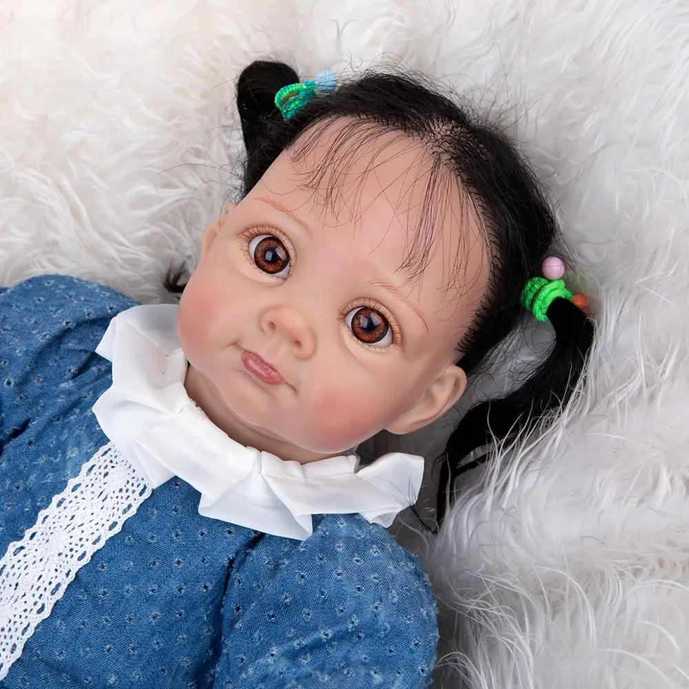 KEIUMI 22 Palčni Prerojeni Baby Doll Nova Moda Dekle Paket Ter Pribor Prosti Babie Hitro Dostavo Mehko Dotikajte Za Otroka Prisoten