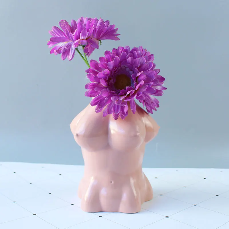 Keramika Body Art Design Cvet Vazo Golih Ženskih Kiparstvo Cvet Vazo Ustvarjalne Hobi Vaza Sajenje Strojno Opremo Doma