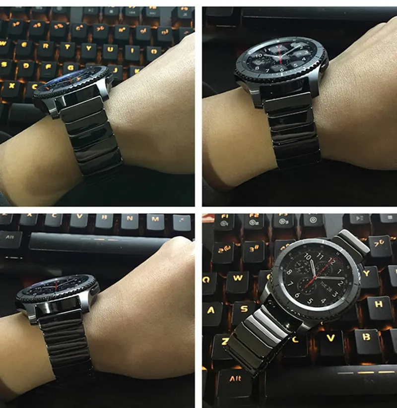 Keramični Zapestje Trakov Za Huawei Watch GT/GT2 2 Pro 46MM 2E Pametno Gledati Band 20 MM 22 MM Watch Band Za Samsung Galaxy 42mm 46mm S3