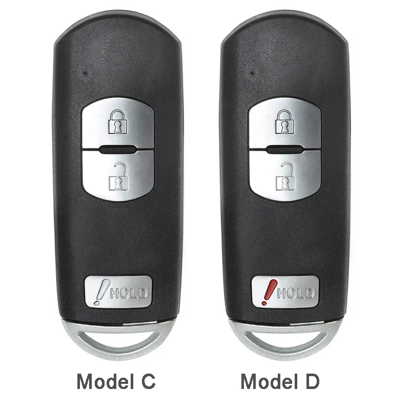 KEYECU 10x za Mazda 3 6 CX-3 CX-5 Zamenjava 2/ 3/ 2+1/ 4 Gumb Smart Remote Avto Ključ Lupini Primeru Fob Rdeče Držite z Nerezane Rezilo