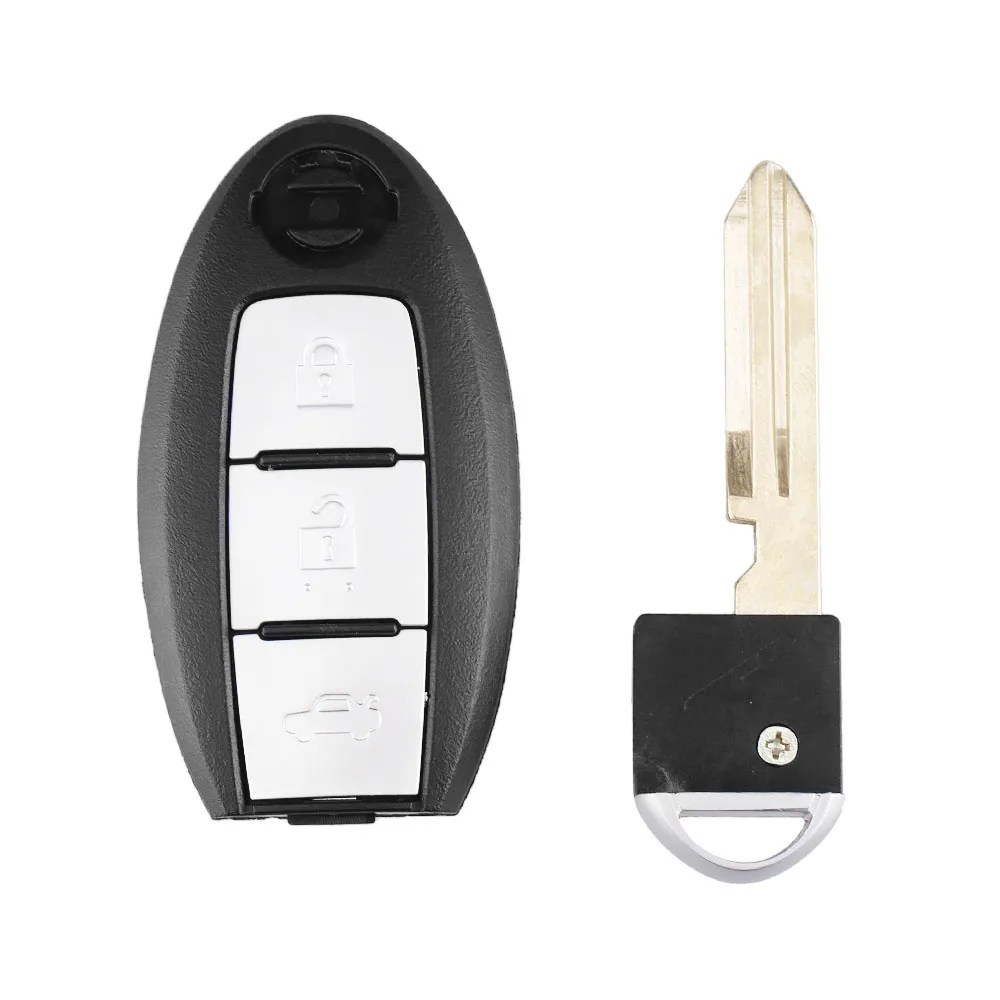 Keyecu Smart Remote Key Lupini Primeru 3 4 Gumbi za Nissan Lopov Teana Sentra Obratno Fob Avto Ključ Zajema Vstop brez ključa Z Rezilom