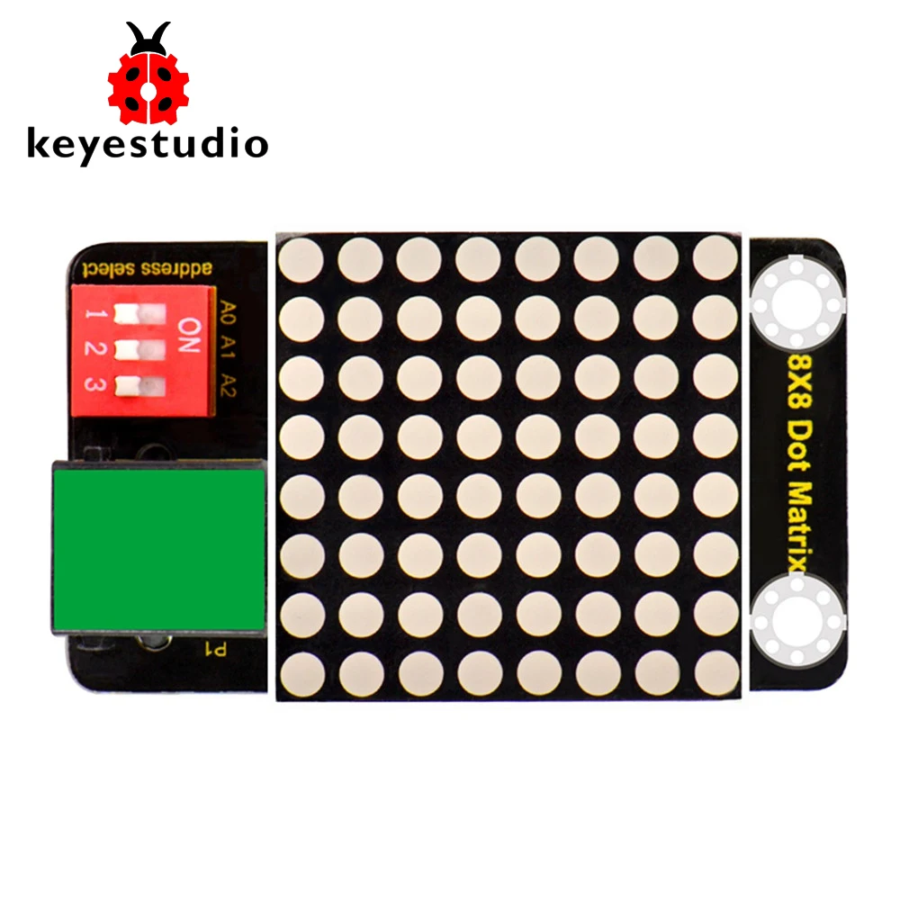 Keyestudio RJ11 ENOSTAVNO plug šahovnica z 8 × 8 LED Matrični Modul( Naslov, Izberite ) za Arduino