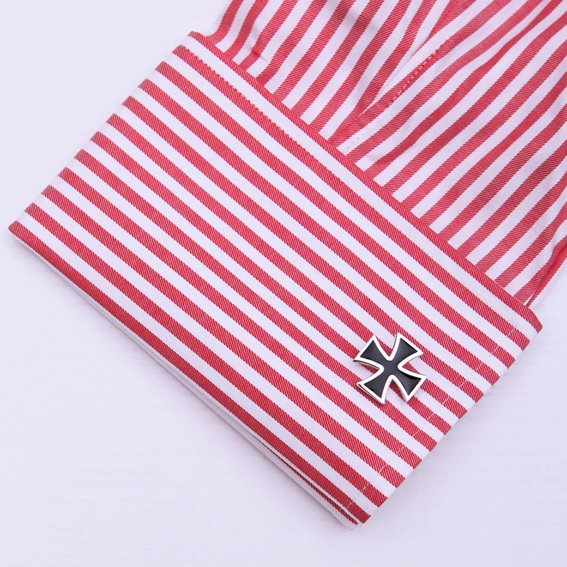 KFLK 2020 Luksuzni majica zapestne gumbe za mens darilo blagovne Znamke hlačnice gumbi Iron Cross manšetni Black Visoke Kakovosti abotoaduras Nakit