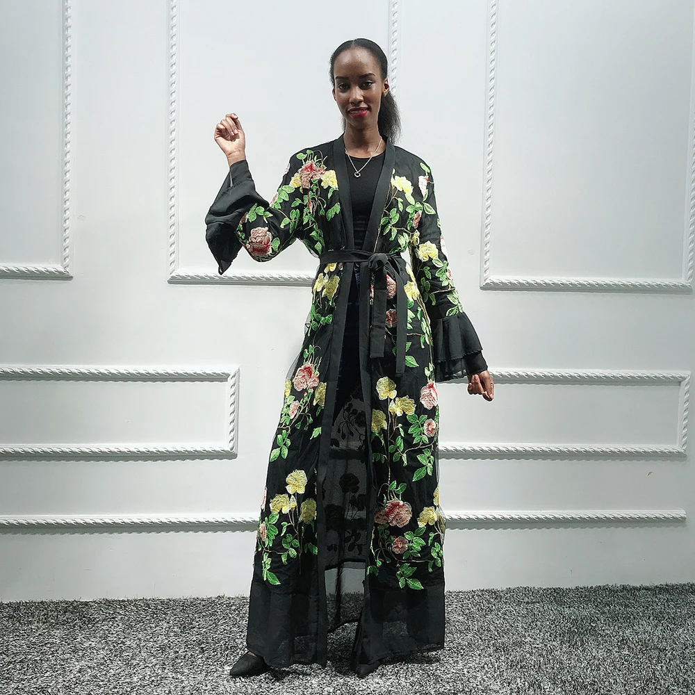 Kimono Abaya Jopico Hidžab Muslimansko Obleko Tam Kaftan Dubaj Caftan Turški Islamska Oblačila Savdska Arabske In Afriške Obleke Za Ženske Robe