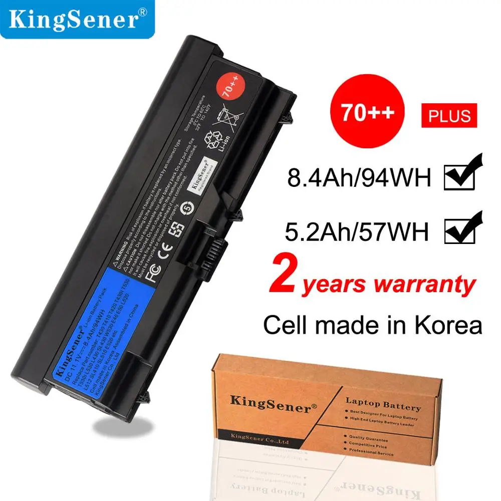 KingSener 11.1 V 8400mAh Laptop Baterija Za Lenovo ThinkPad T430 T430I L430 SL430 SL530 T530 T530I L530 W530 45N1011 45N1010