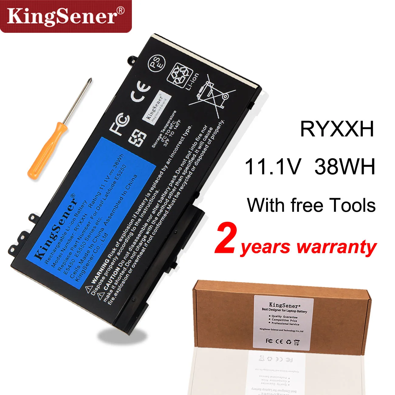 KingSener Novo RYXXH Laptop Baterija za Dell Latitude 12 5000 11 3150 3160 E5250 E5450 E5550 M3150 Serije 09P4D2 9P4D2 11.1 V 38WH