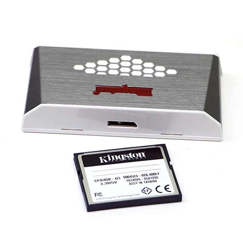 Kingston USB3.0 Media Reader SD TF CF Card Reader UHS-I Multi-funkcijo Flash Pomnilniško Kartico Hi-Speed Mediji Vse-v-enem Zunanji USB