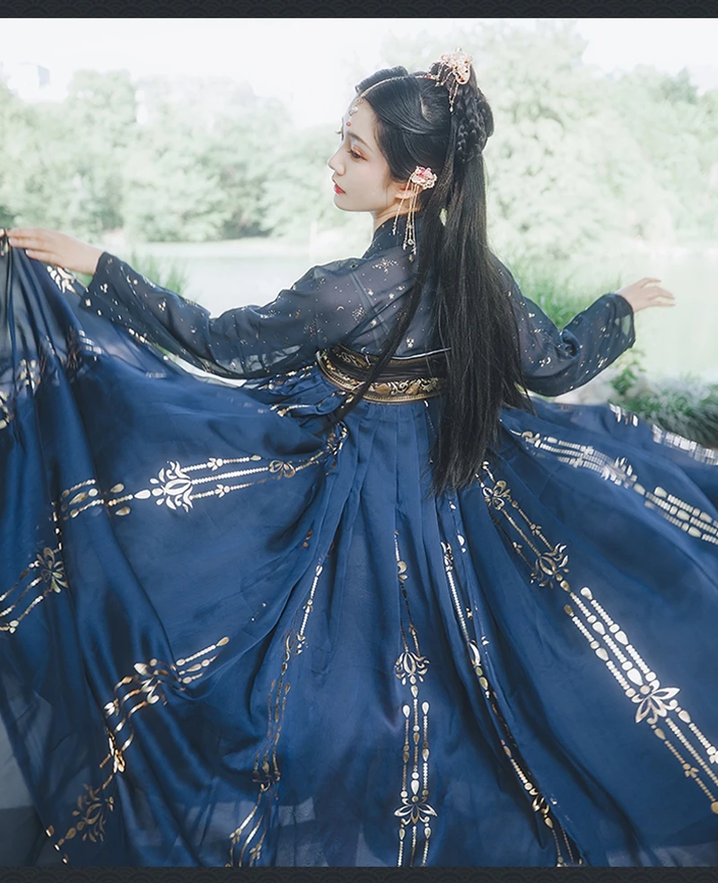 Kitajski Hanfu oblačenja Noša Starih Tradicionalnih Ljudskih Plesnih Fazi Oblačila Retro Pevcev Princesa Obleko hanfu ženske sodobne hanfu
